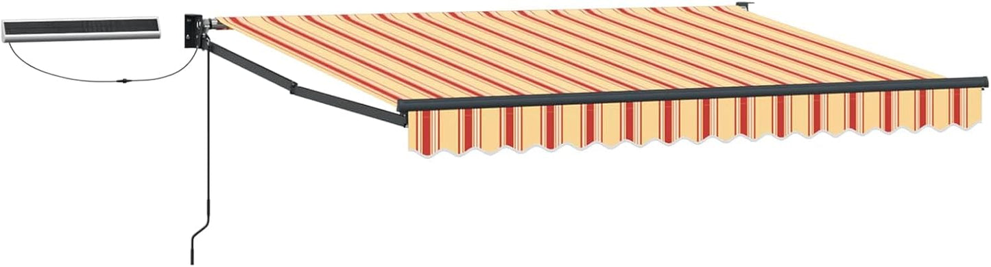 VidaXL - Toldo retráctil eléctrico (2,5 x 2 m, toldo eléctrico moderno, sombra exterior con mando a distancia, cobertizo de aluminio, protección solar ecológica