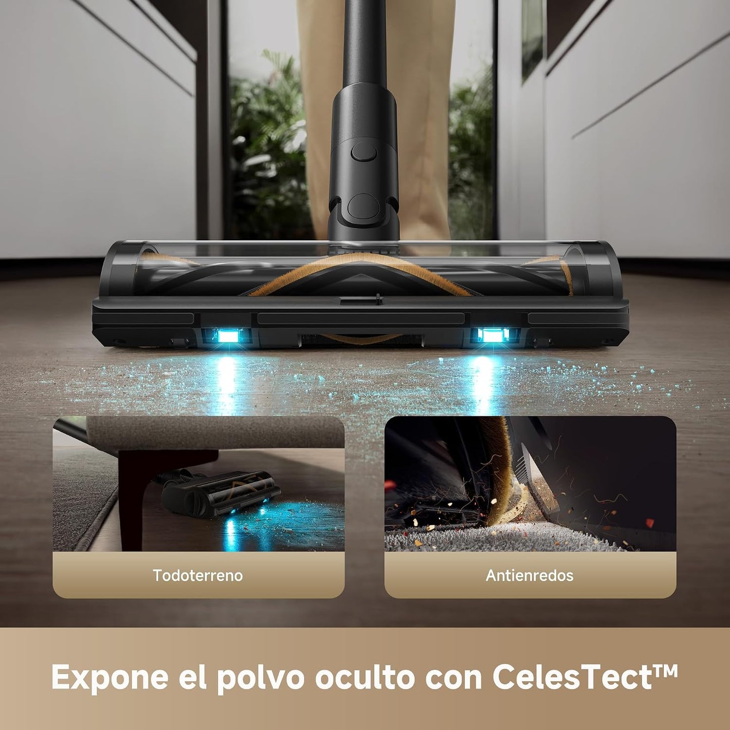 DREAME Z10 Aspirador Sin Cable, 24000 PA/Succión de 210 AW, Tiempo de Limpieza MAX 90 min, 99,99% de Eficiencia de Filtrado, Filtro HEPA H14, Aspirado Antienredos en Varias Superficies