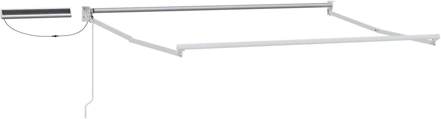 vidaXL Toldo Retráctil Eléctrico Amarillo, Gris y Blanco 3 x 2 m, Cortina eléctrica Moderna, toldo Exterior con Control Remoto, Cubierta de Patio ecológica, soluciones solares