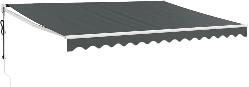 IKAYAA Toldo Motorizado 4.5 x 3 m, Toldo Eléctrico Retráctil,Toldo Articulado Eléctrico con Mando a Distancia, Toldo Brazo Extensible para Terraza, Jardín, Antracita