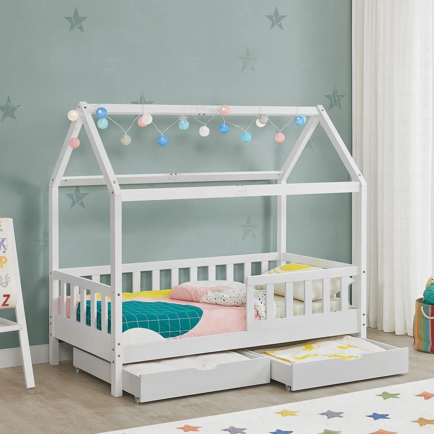 2026 Cama infantil Marli 90 x 200 cm con cajones de almacenamiento