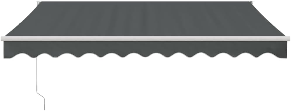 IKAYAA Toldo Motorizado 3.5 x 2.5 m, Toldo Eléctrico Retráctil,Toldo Articulado Eléctrico con Mando a Distancia, Toldo Brazo Extensible para Terraza, Jardín, Antracita