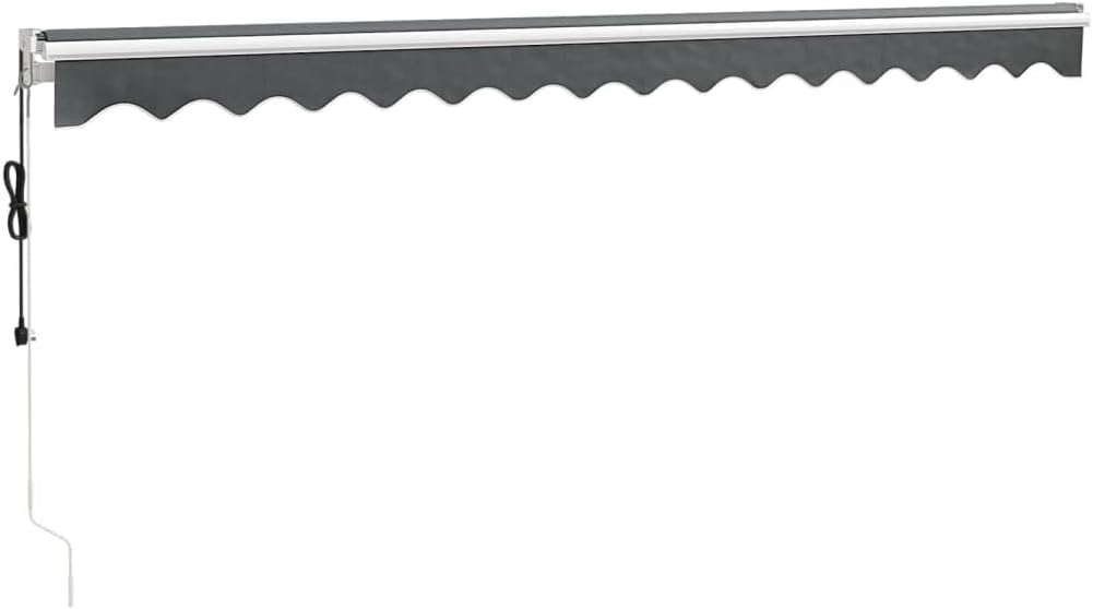 IKAYAA Toldo Motorizado 4.5 x 3 m, Toldo Eléctrico Retráctil,Toldo Articulado Eléctrico con Mando a Distancia, Toldo Brazo Extensible para Terraza, Jardín, Antracita