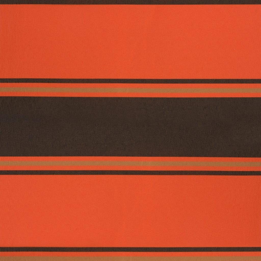 Brokky Toldo Motorizado 4.5X 3 m Toldo Articulado Eléctrico con Mando a Distancia para Terraza, Jardín-Naranja y marrón-4.5 x 3 m-Marco Blanca