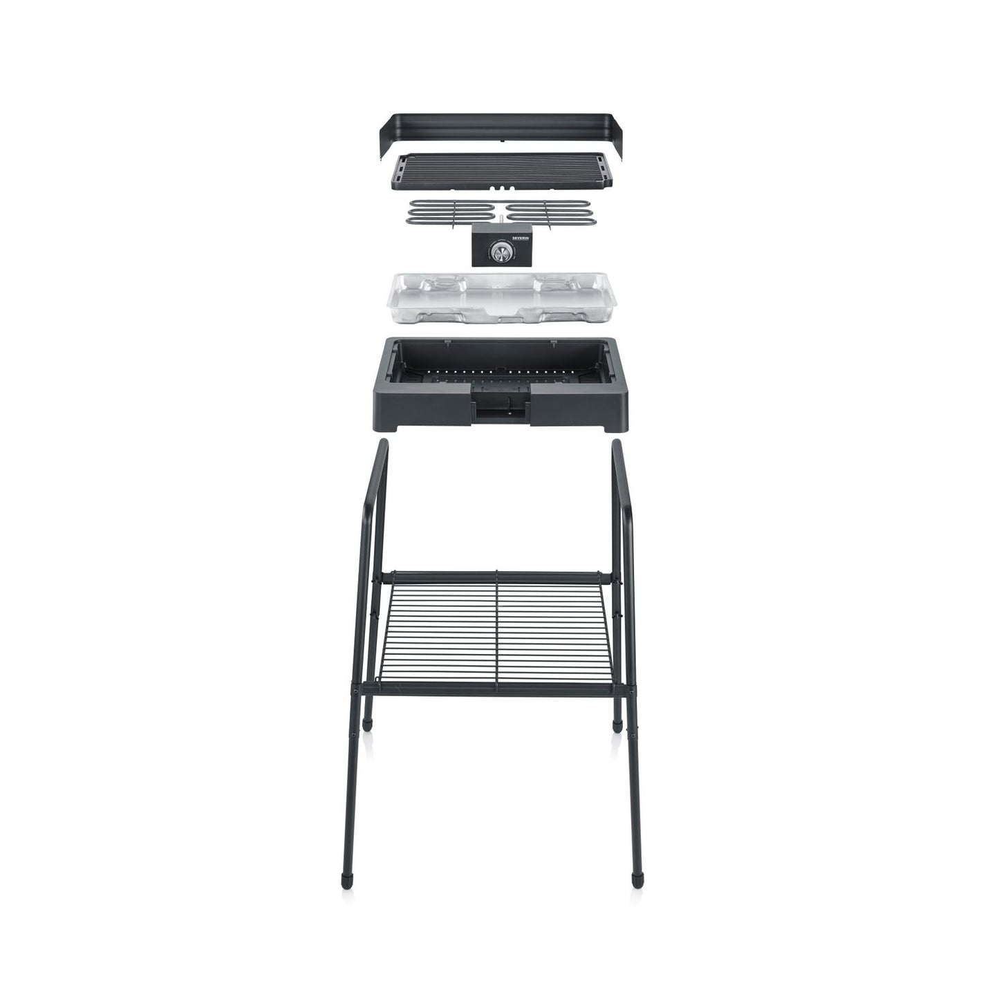 Barbacoa Con Patas Con Parrilla Acanalada 2200 W Pg 8568 Severin