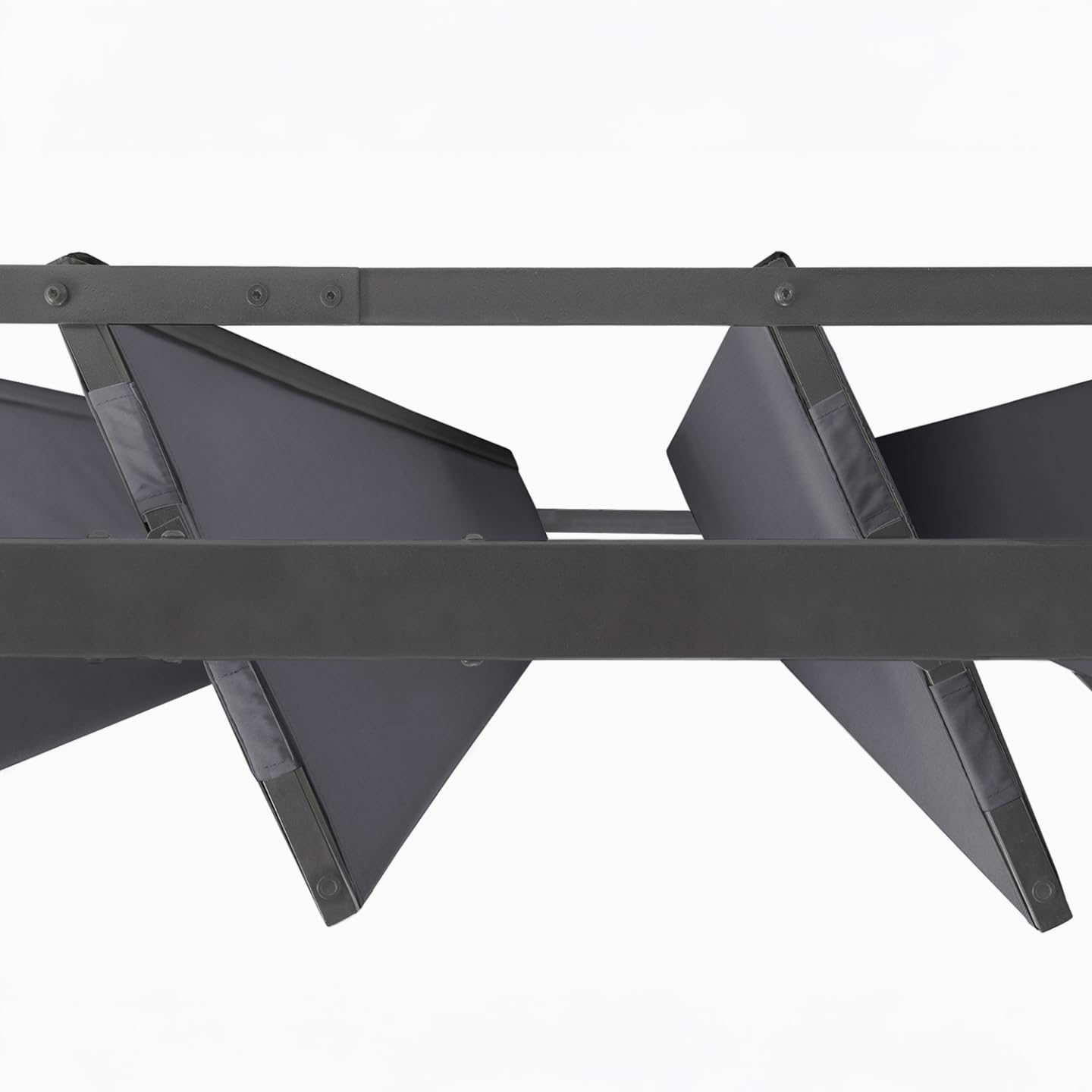 IDMarket – Pergola cuchillas orientables 3 x 6 m, color gris antracita