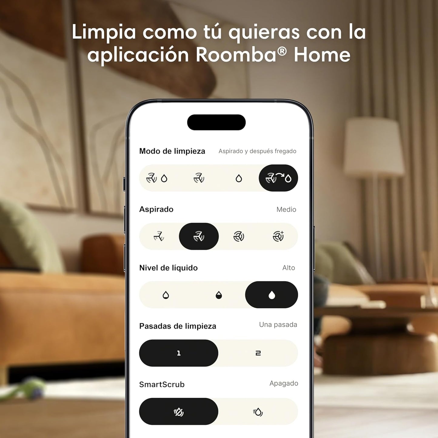 iRobot Roomba Plus 516 Combo Base AutoWash multifunción autolimpiable, 22KPa, Mopas DualClean Elevables y Extensible, Lava 75º, Seca 45º, Clearview LiDAR, Autonomía 90 Días, Accesorios Extra, Negro