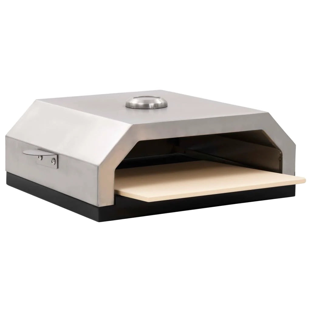 Horno de pizza con piedra de cerámica para barbacoa carbón gas v1474