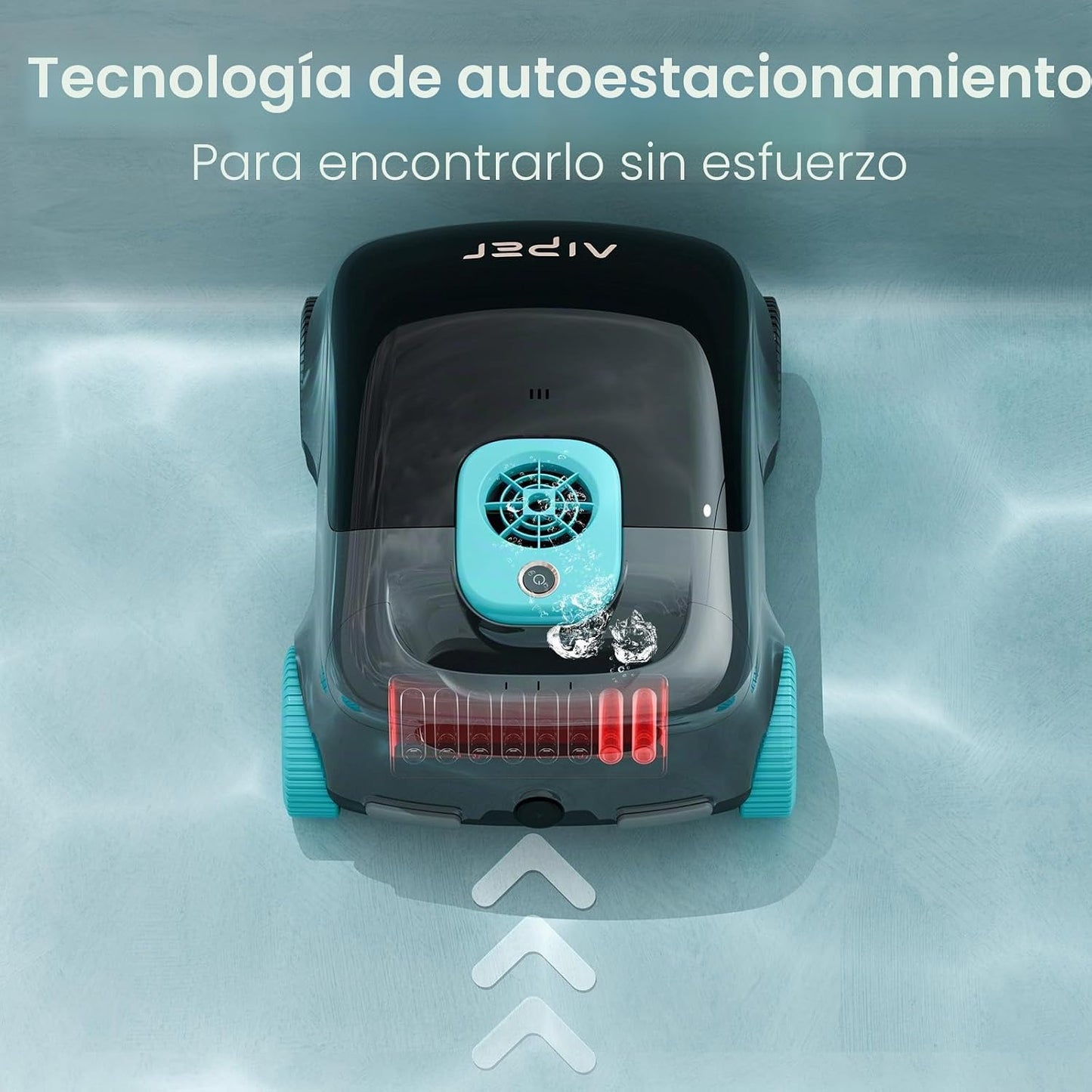AIPER Robot de Piscina inalámbrico, Limpiador automático de Piscinas con filtración Avanzada de partículas, 100-130 Minutos de autonomía, tecnología de Aparcamiento automático, Ideal para Piscinas de