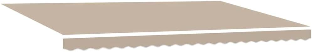 Brokky Toldo Motorizado 5 x 3.5 m Toldo Articulado Eléctrico con Mando a Distancia para Terraza, Jardín-Beige-5 x 3,5 m-Marco Blanca