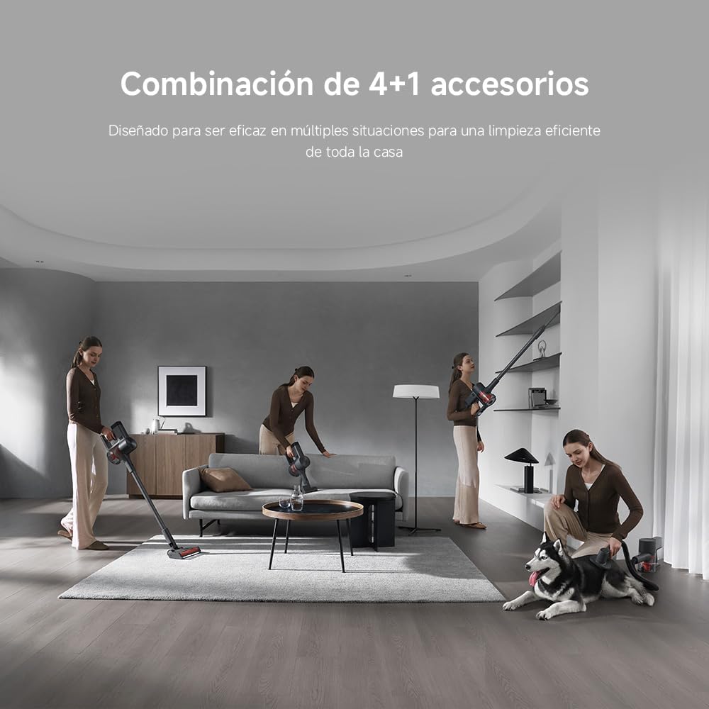 XIAOMI Aspiradora inalámbrica G20 MAX, succión 25kPa / 180AW, hasta 60 Minutos de autonomía, filtración del 99.9%, con Pantalla LED, Ideal para Suelos Duros, alfombras, Pelo de Mascotas y Coche