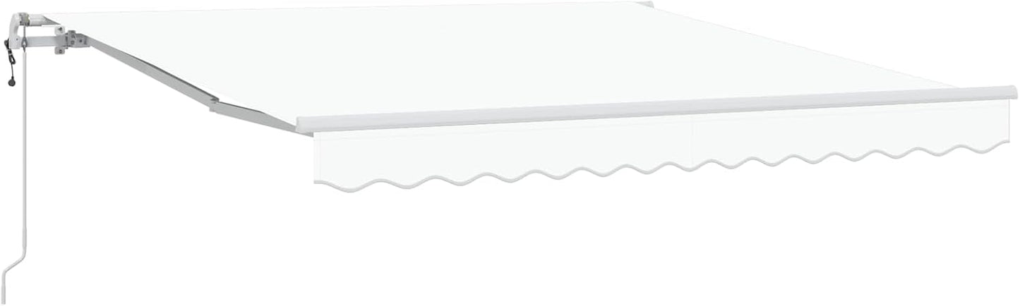 IKAYAA Toldo Motorizado 3 x 2.5 m, Toldo Electrico Exterior, Toldo Articulado Eléctrico con Mando a Distancia, Toldo Brazo Extensible para Terraza, Jardín, Blanco