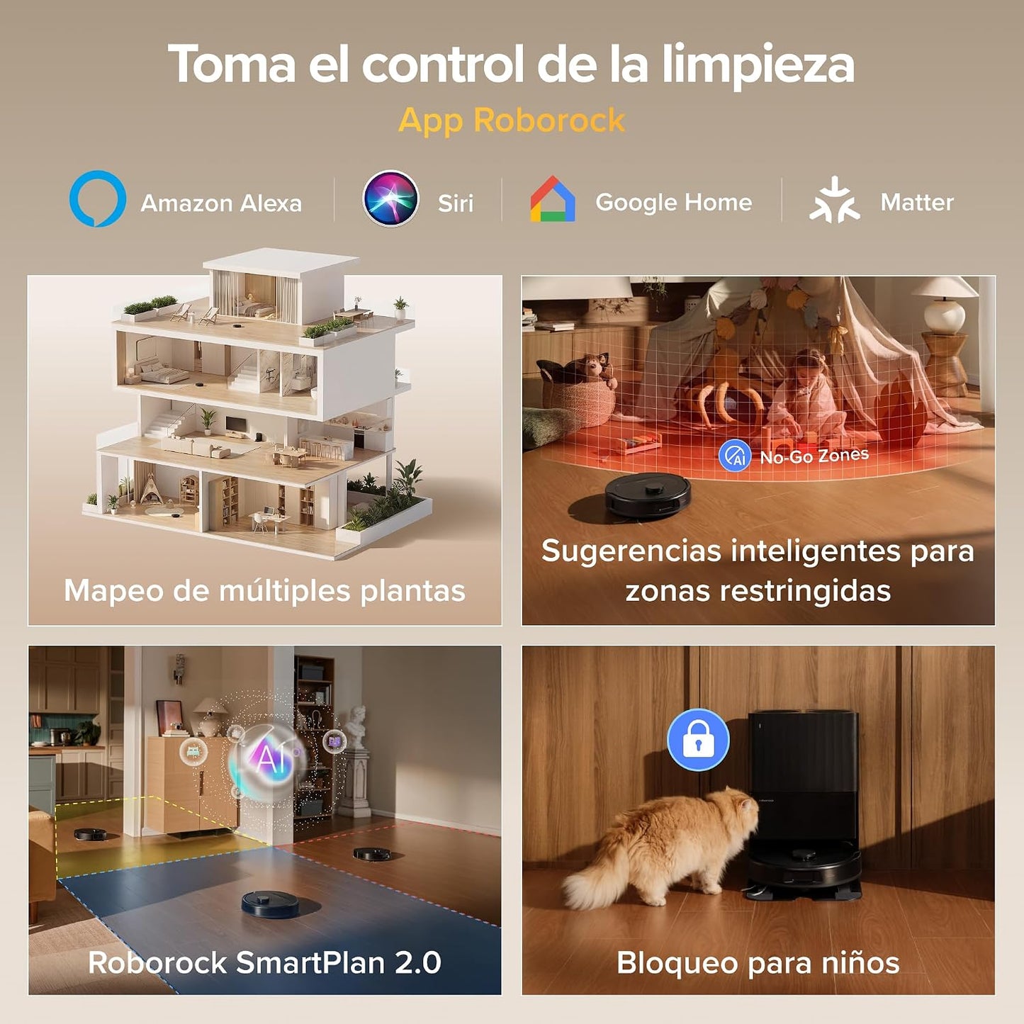 roborock Qrevo S Pro Set Robot Aspirador (Versión Mejorada del QV 35A) Succión de 18500 Pa, Base Todo en Uno, 2,7L Bolsa para Polvo, Sistema antienredos, Evitación de Obstáculos, Negro
