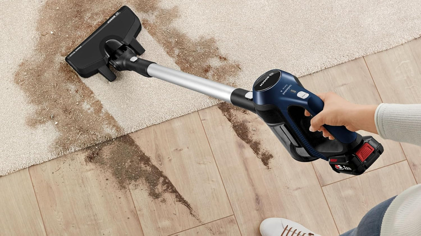 Bosch - Unlimited Serie 6 Aspiradora sin cable y de mano, con accesorios, color azul, BBS611MAT