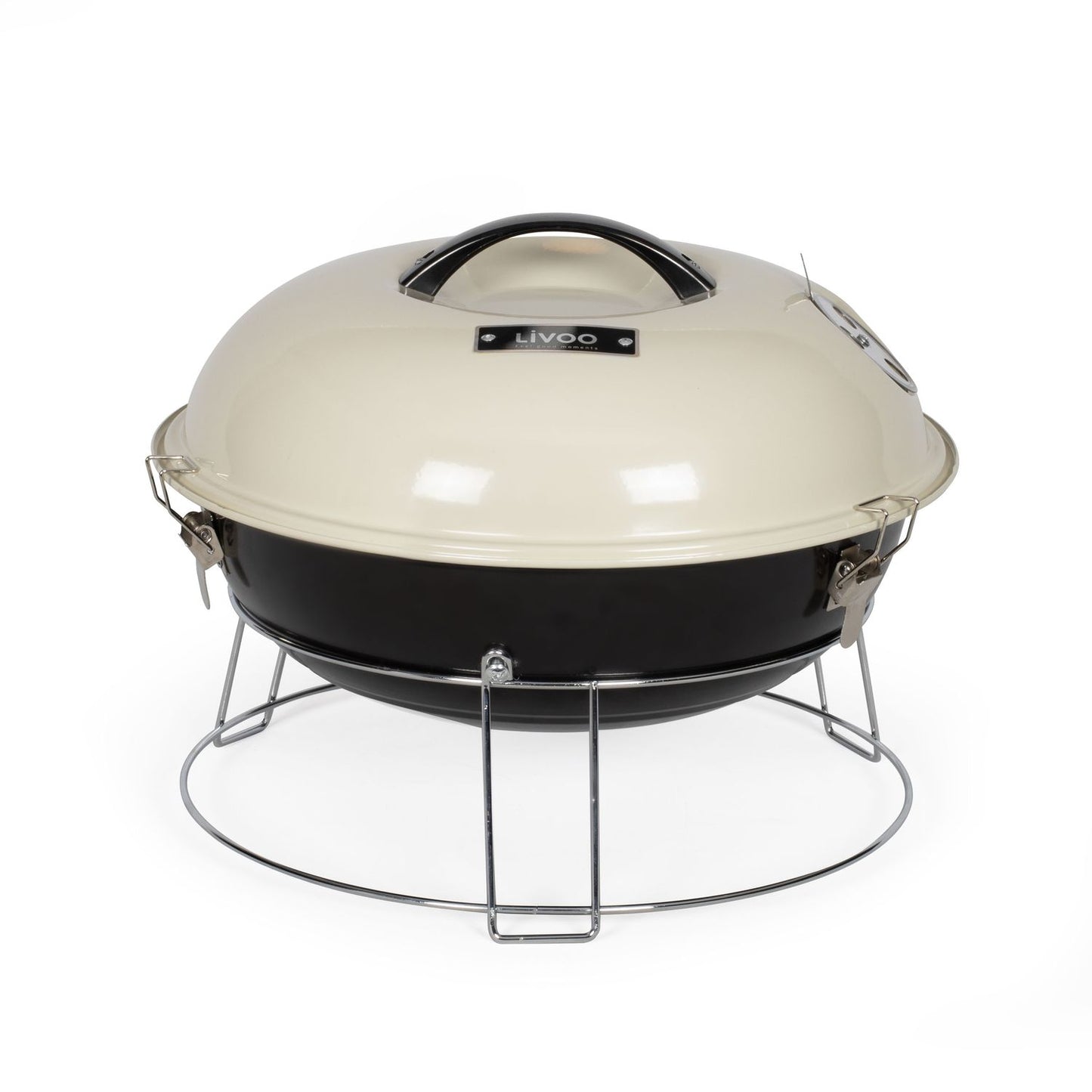 Livoo Barbacoa De Carbón 38cm Beige - Doc301