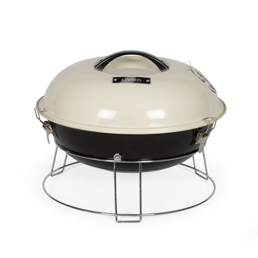 Livoo Barbacoa De Carbón 38cm Beige - Doc301