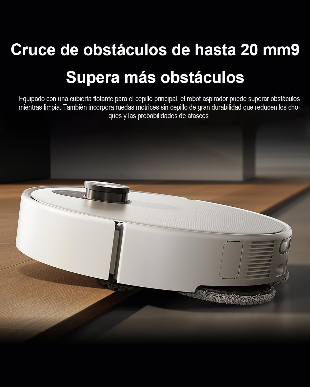 XIAOMI Robot Vacuum 5 Pro - Robot Aspirador y Fregasuelos Inteligente, 20 000 Pa,Videollamada Unidireccional en Alta Definición,Radar Inteligente,Limpieza Profunda de Polvo, Pelo y Migas