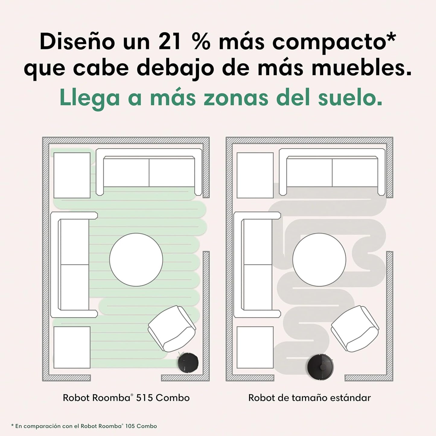 iRobot Roomba Plus 516 Combo Base AutoWash multifunción autolimpiable, 22KPa, Mopas DualClean Elevables y Extensible, Lava 75º, Seca 45º, Clearview LiDAR, Autonomía 90 Días, Accesorios Extra, Negro