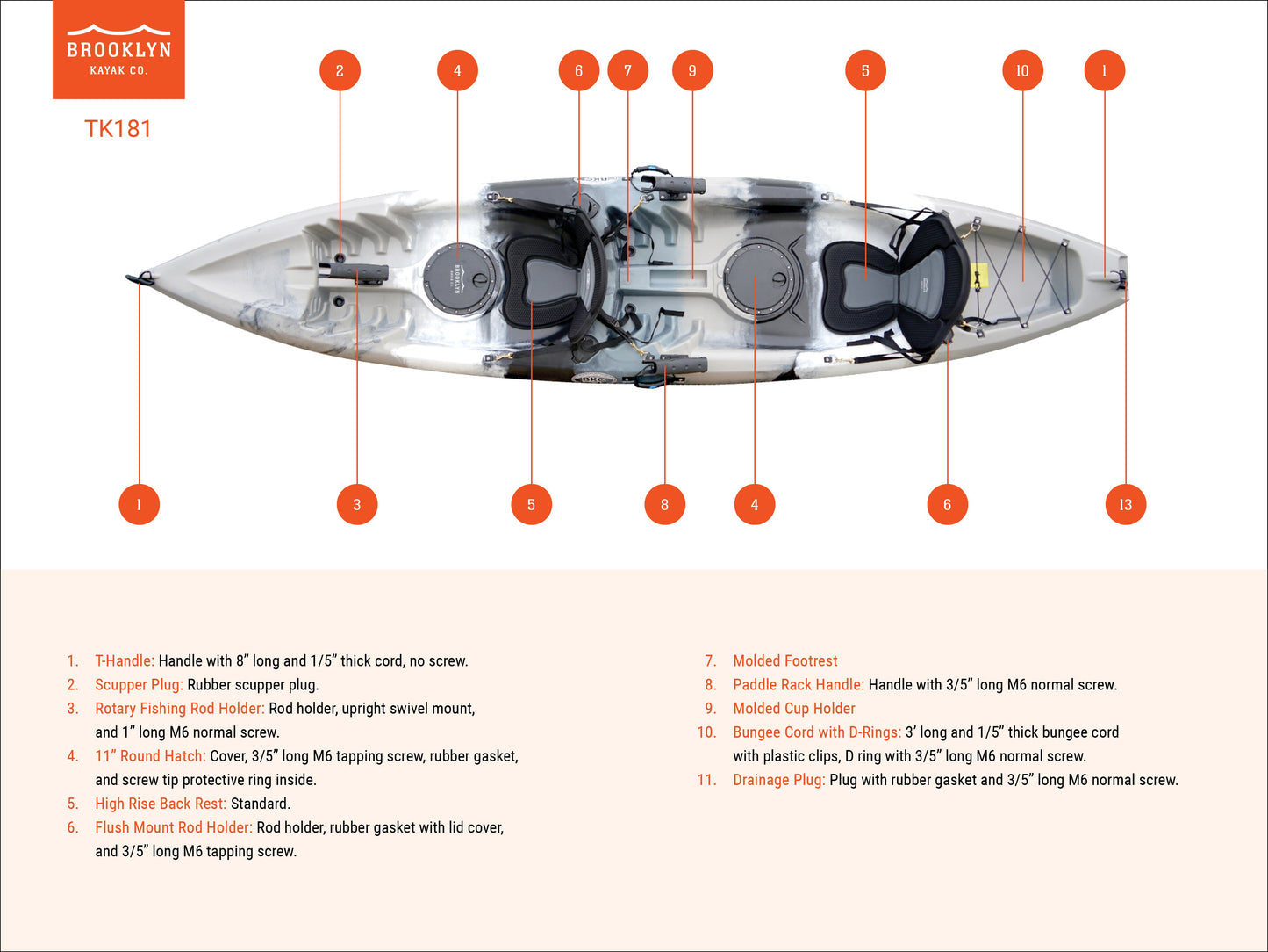 2026 Kayak de pesca tándem BKC TK181 de 3,9 m para 2 personas con asientos acolchados y remos