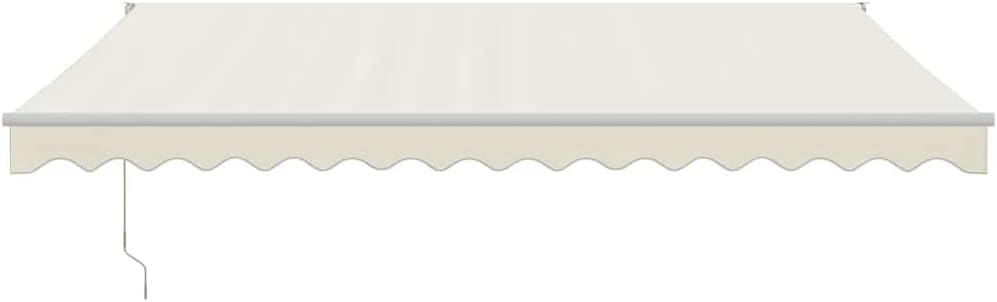 Brokky Toldo Motorizado 4X 3 m Toldo Articulado Eléctrico con Mando a Distancia para Terraza, Jardín-Crema-4 x 3 m-Marco Blanca