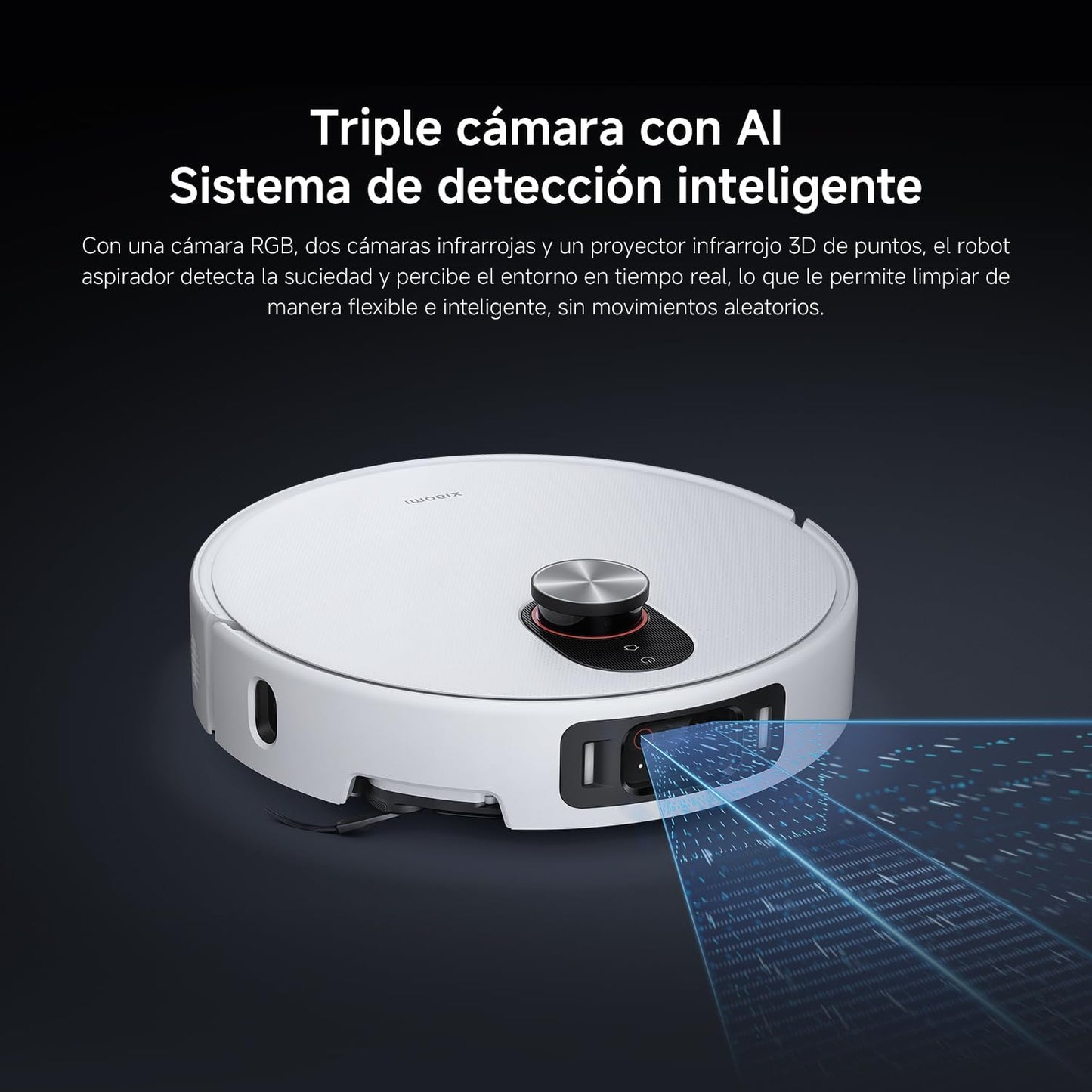 XIAOMI Robot Vacuum 5 Pro - Succión de 20.000 Pa, IA para Evitar obstáculos, Detección automática de Suciedad, Láser dToF, Brazos robóticos duales, Autolimpieza a 80 °C para Mejor Rendimiento