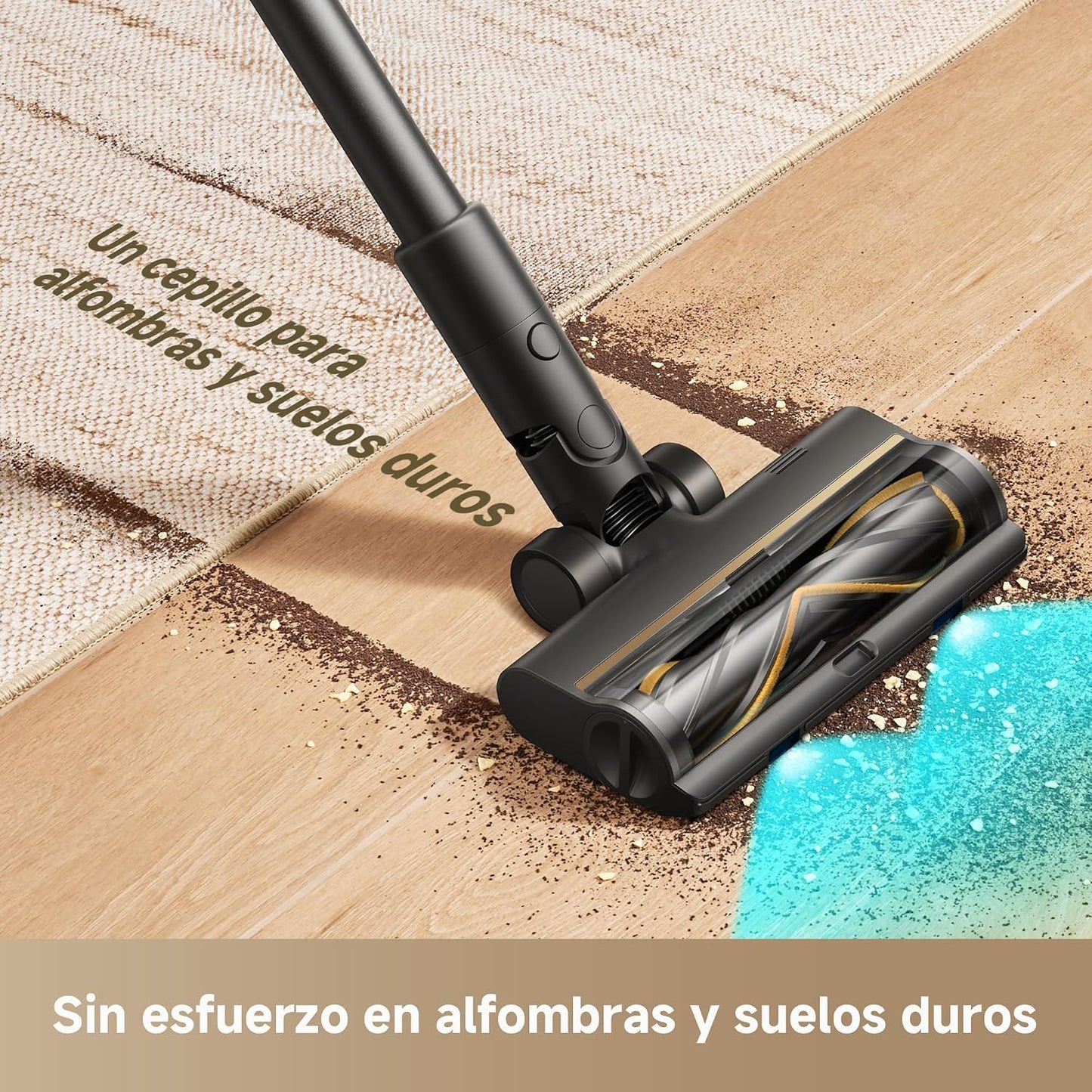 DREAME R20 SE-A Aspirador Sin Cable, 20000 PA/Succión 150 AW, 90 min, Pantalla LED, Vaso De Polvo 0,6 L, Vaciado Fácil del Polvo, Cepillo Antienredos Iluminado, Filtro 5 Capas