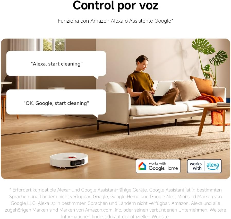 XIAOMI Robot Vacuum X20+, estación Todo-en-uno con Recogida de Polvo, Lavado y Secado automático, succión 6000Pa, evitación S-Cross™, navegación LDS y Control por App