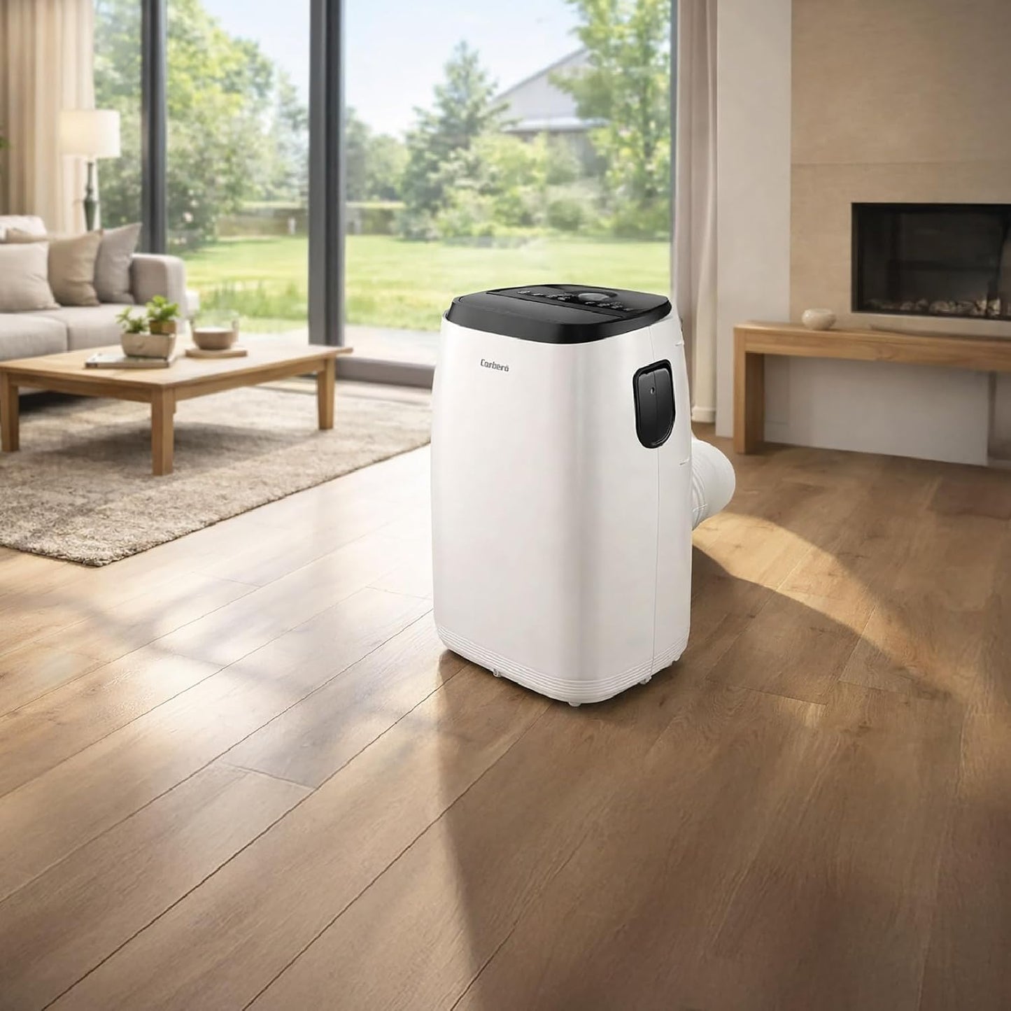 Corberó - Aire Acondicionado Portátil 3 en 1 con Mando | CPC14 | 14000 BTU- 4100 Frigorías | Cobertura 25-40 m² | 16-31 ºC | Refrigeración | Ventilador| Deshumidificación | Temporizador