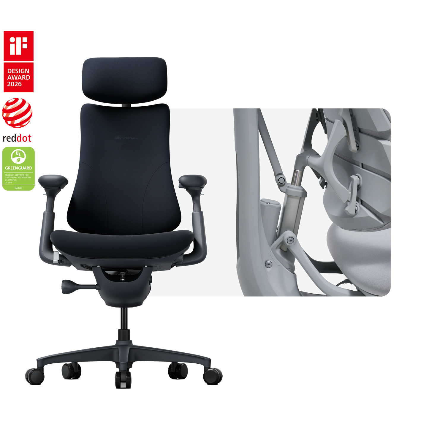 Silla ergonómica dinámica LiberNovo Omni